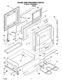 04 - Door And Drawer Parts parts for Whirlpool Range YKESS908SS00 from AppliancePartsPros.com