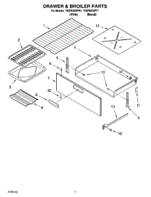 05 - Drawer & Broiler Parts, Optional Parts parts for Whirlpool Range YKERI203PT1 from AppliancePartsPros.com