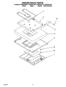 07 - Hidden Bake Parts, Miscellaneous Parts parts for Whirlpool Range YKERC507HW4 from AppliancePartsPros.com