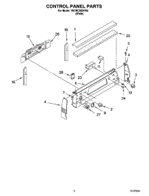 02 - Control Panel Parts parts for Whirlpool Range YKERC500HW4 from AppliancePartsPros.com