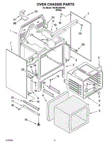 04 - Oven Chassis Parts parts for Whirlpool Range YKERC500HW4 from AppliancePartsPros.com
