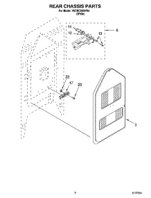 06 - Rear Chassis Parts, Miscellaneous Parts parts for Whirlpool Range YKERC500HW4 from AppliancePartsPros.com