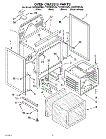 04 - Oven Chassis Parts parts for Whirlpool Range YKERC507HS4 from AppliancePartsPros.com