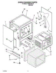 04 - Oven Chassis Parts parts for Whirlpool Range YKESC308LS0 from AppliancePartsPros.com