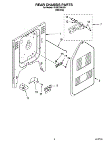 06 - Rear Chassis Parts parts for Whirlpool Range YKESC308LS0 from AppliancePartsPros.com