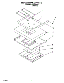 07 - Hidden Bake Parts, Miscellaneous Parts parts for Whirlpool Range YKESC308LS0 from AppliancePartsPros.com