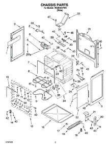03 - Chassis Parts parts for Whirlpool Range YKERI201PW0 from AppliancePartsPros.com