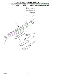 06 - Control Panel Parts parts for Whirlpool Range YKERC607HP8 from AppliancePartsPros.com