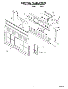 02 - Control Panel Parts parts for Whirlpool Range YKERI204PW0 from AppliancePartsPros.com