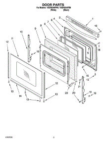 04 - Door Parts parts for Whirlpool Range YKERI204PB0 from AppliancePartsPros.com