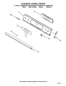 02 - Control Panel Parts parts for Whirlpool Range YKESA907PS00 from AppliancePartsPros.com