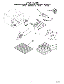 05 - Oven Parts parts for Whirlpool Range YKESC307HT7 from AppliancePartsPros.com