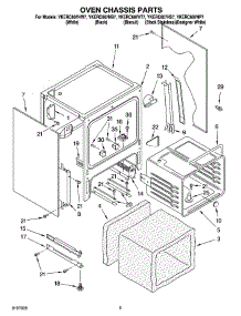 03 - Oven Chassis Parts parts for Whirlpool Range YKERC607HS7 from AppliancePartsPros.com