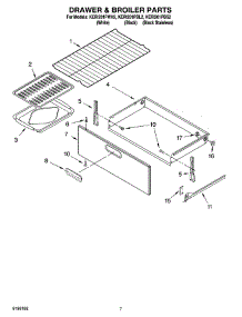 05 - Drawer & Broiler Parts, Optional Parts parts for Kitchenaid Range KERI201PBL2 from AppliancePartsPros.com
