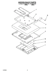 07 - Hidden Bake Parts, Miscellaneous Parts parts for Whirlpool Range YKERS507HW2 from AppliancePartsPros.com