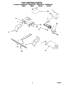 06 - Top Venting Parts, Optional Parts parts for Whirlpool Range YKERA807PP01 from AppliancePartsPros.com