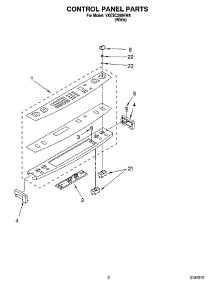 02 - Control Panel Parts parts for Whirlpool Range YKESC300HW6 from AppliancePartsPros.com