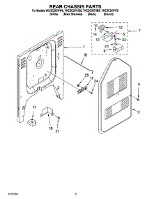 06 - Rear Chassis Parts parts for Whirlpool Range YKESC307HS6 from AppliancePartsPros.com
