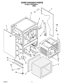 04 - Oven Chassis Parts parts for Whirlpool Range YKESC300HW7 from AppliancePartsPros.com