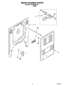 06 - Rear Chassis Parts, Miscellaneous Parts parts for Whirlpool Range YKESC300HW7 from AppliancePartsPros.com