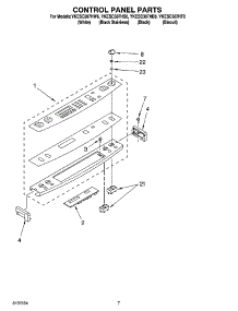 04 - Control Panel Parts parts for Whirlpool Range YKESC307HB6 from AppliancePartsPros.com