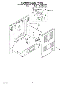 08 - Rear Chassis Parts, Miscellaneous Parts parts for Whirlpool Range YKGST307HS5 from AppliancePartsPros.com