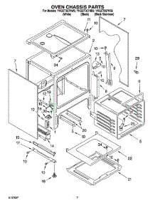 05 - Oven Chassis Parts parts for Whirlpool Range YKGST307HW9 from AppliancePartsPros.com