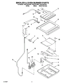 06 - Broiler & Oven Burner Parts parts for Whirlpool Range YKGST307HW9 from AppliancePartsPros.com