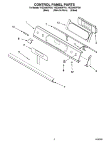 02 - Control Panel Parts parts for Whirlpool Range YKESA907PB01 from AppliancePartsPros.com