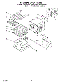 05 - Internal Oven Parts parts for Whirlpool Range YKESA907PB01 from AppliancePartsPros.com