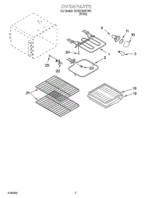 05 - Oven Parts parts for Whirlpool Range YKERC500HW3 from AppliancePartsPros.com