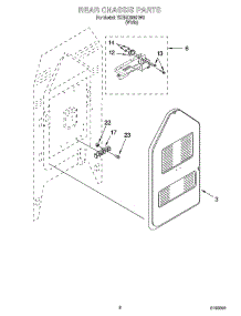 06 - Rear Chassis Parts, Miscellaneous Parts parts for Whirlpool Range YKERC500HW3 from AppliancePartsPros.com