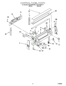 02 - Control Panel Parts parts for Whirlpool Range YKERC506HW3 from AppliancePartsPros.com