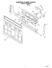 02 - Control Panel Parts parts for Whirlpool Range YKERI201PW3 from AppliancePartsPros.com
