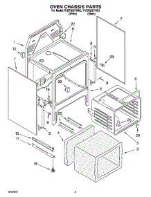 04 - Oven Chassis Parts parts for Whirlpool Range YKERS507HW3 from AppliancePartsPros.com