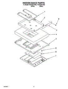 07 - Hidden Bake Parts, Miscellaneous Parts parts for Whirlpool Range YKERS507HW3 from AppliancePartsPros.com