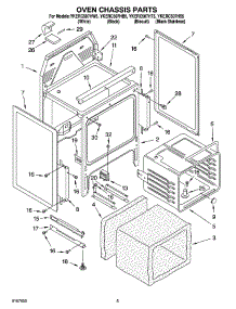 04 - Oven Chassis Parts parts for Whirlpool Range YKERC507HW5 from AppliancePartsPros.com