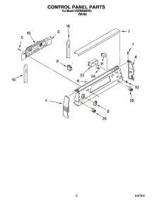 02 - Control Panel Parts parts for Whirlpool Range YKERI500HW3 from AppliancePartsPros.com