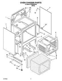 04 - Oven Chassis Parts parts for Whirlpool Range YKERI500HW3 from AppliancePartsPros.com