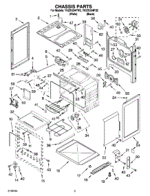 03 - Chassis Parts parts for Whirlpool Range YKERI204PW2 from AppliancePartsPros.com