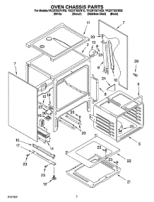05 - Oven Chassis Parts parts for Whirlpool Range YKGRT607HT8 from AppliancePartsPros.com