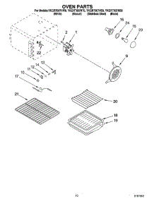 07 - Oven Parts parts for Whirlpool Range YKGRT607HT8 from AppliancePartsPros.com