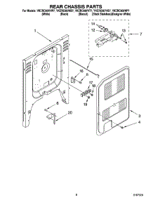 05 - Rear Chassis Parts parts for Whirlpool Range YKERC607HW7 from AppliancePartsPros.com