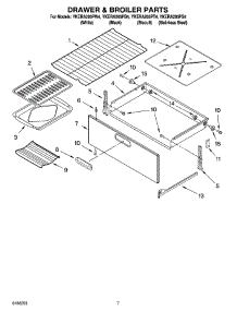 05 - Drawer & Broiler Parts, Optional Parts parts for Whirlpool Range YKERA205PS4 from AppliancePartsPros.com