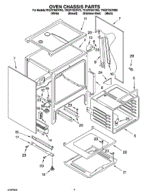 05 - Oven Chassis Parts parts for Whirlpool Range YKGRT607HB5 from AppliancePartsPros.com