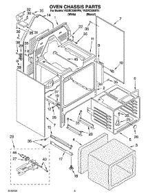 04 - Oven Chassis Parts parts for Whirlpool Range YKERC506HT4 from AppliancePartsPros.com