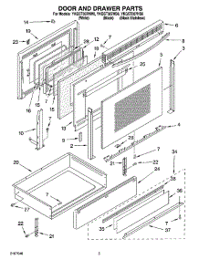 04 - Door And Drawer Parts parts for Whirlpool Range YKGST307HB6 from AppliancePartsPros.com