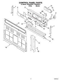 02 - Control Panel Parts parts for Whirlpool Range YKERI203PW1 from AppliancePartsPros.com
