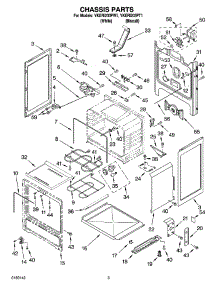 03 - Chassis Parts parts for Whirlpool Range YKERI203PW1 from AppliancePartsPros.com