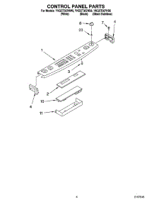 03 - Control Panel Parts parts for Whirlpool Range YKGST307HW6 from AppliancePartsPros.com